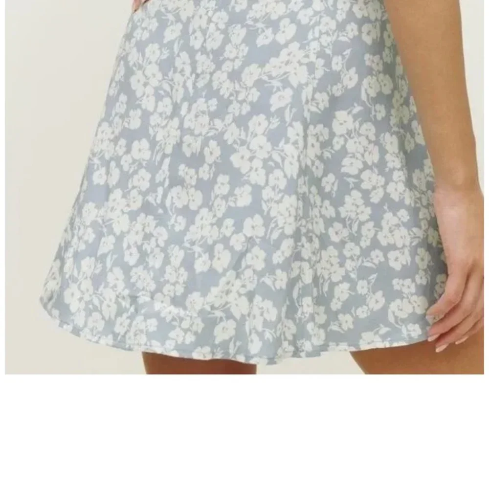 Reformation Blue Flounce Skirt - Picture 4 of 5